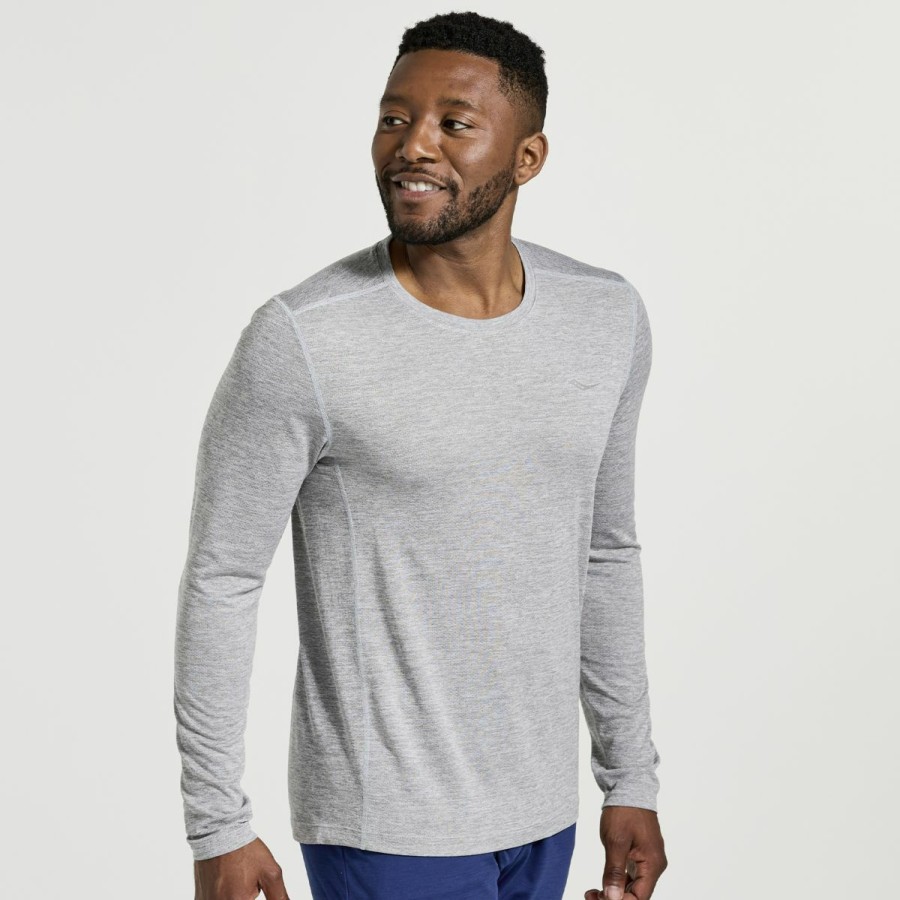 Clothing * | Saucony Wholesale Men'S Stopwatch Long Sleeve