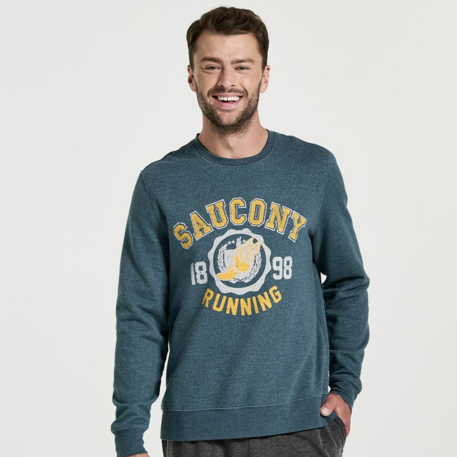 Clothing * | Saucony Less Expensive Men'S Rested Crewneck