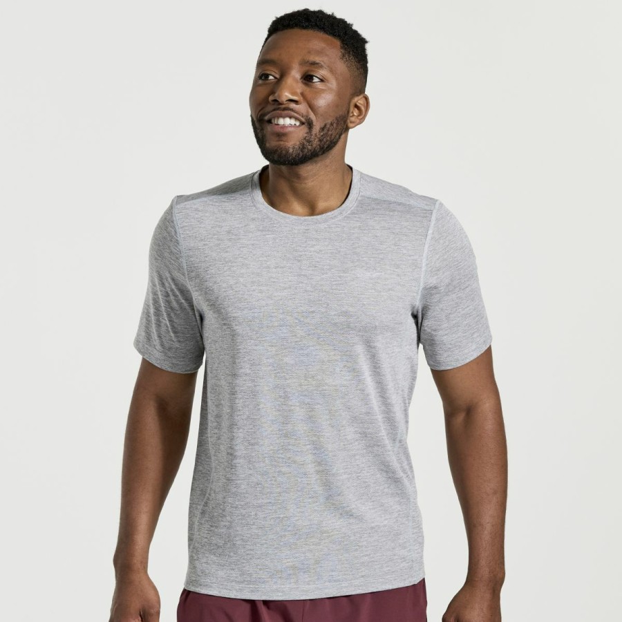 Clothing * | Saucony Less Expensive Men'S Stopwatch Short Sleeve