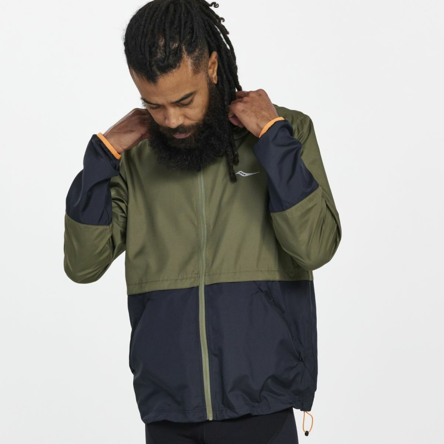 Clothing * | Saucony Cheap Online Men'S Packaway Jacket