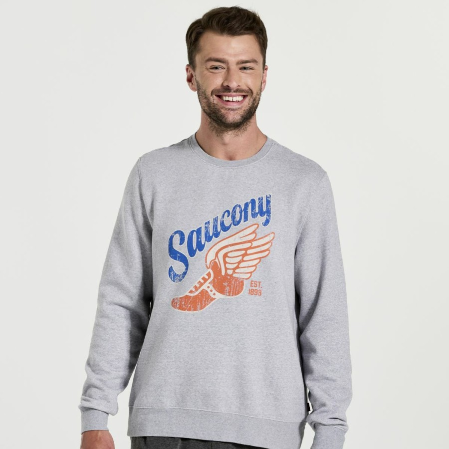 Clothing * | Saucony Discount Men'S Rested Crewneck