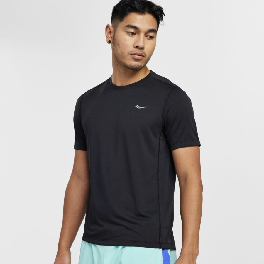 Clothing * | Saucony Wholesale Men'S Stopwatch Short Sleeve