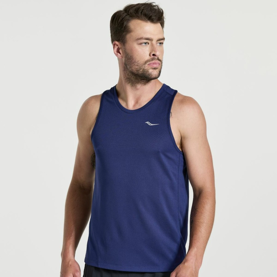 Clothing * | Saucony Less Expensive Men'S Stopwatch Singlet