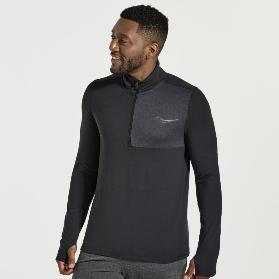 Clothing * | Saucony Top Sell Men'S Sunday 1/4 Zip