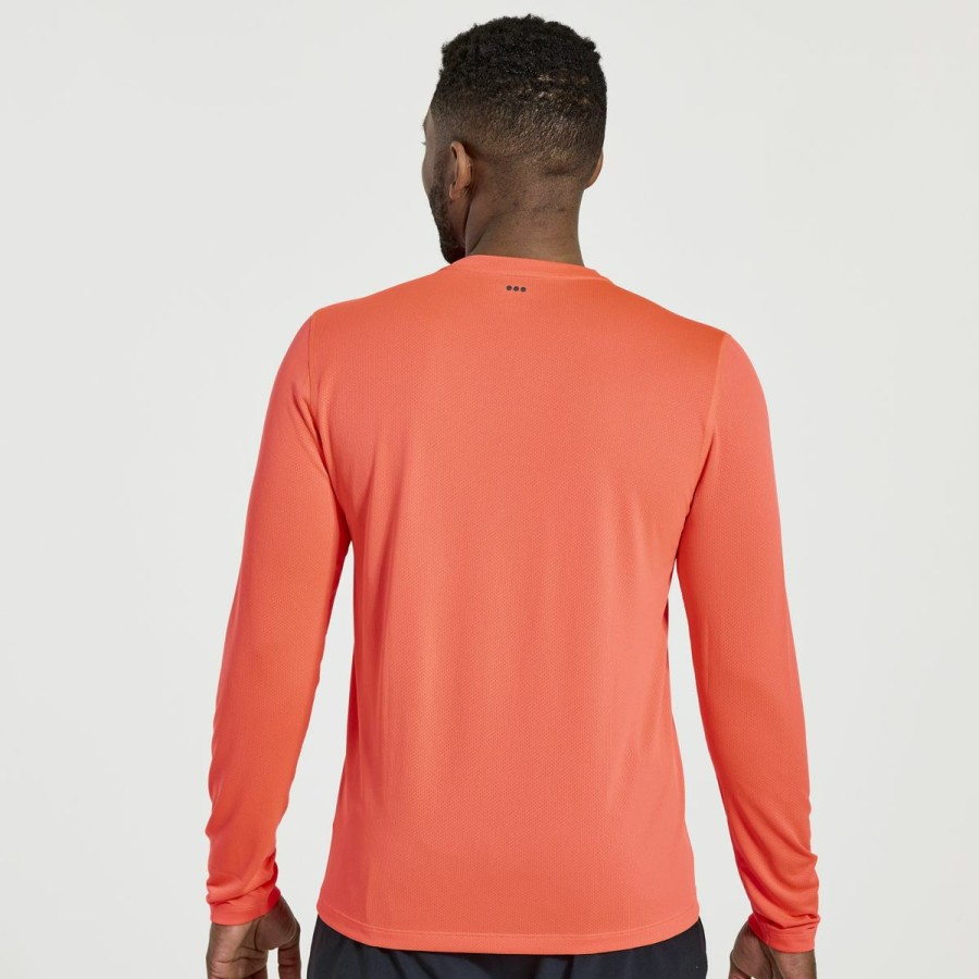 Clothing * | Saucony Exclusive Men'S Stopwatch Graphic Long Sleeve