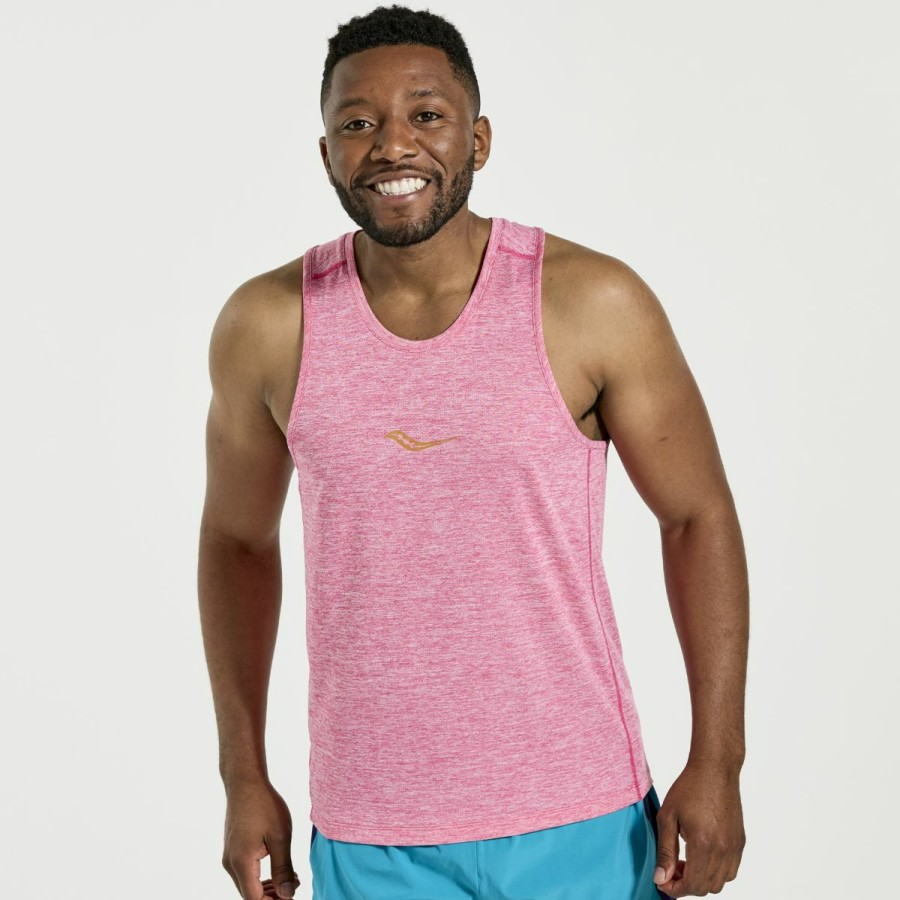 Clothing * | Saucony Promotion Men'S Stopwatch Singlet