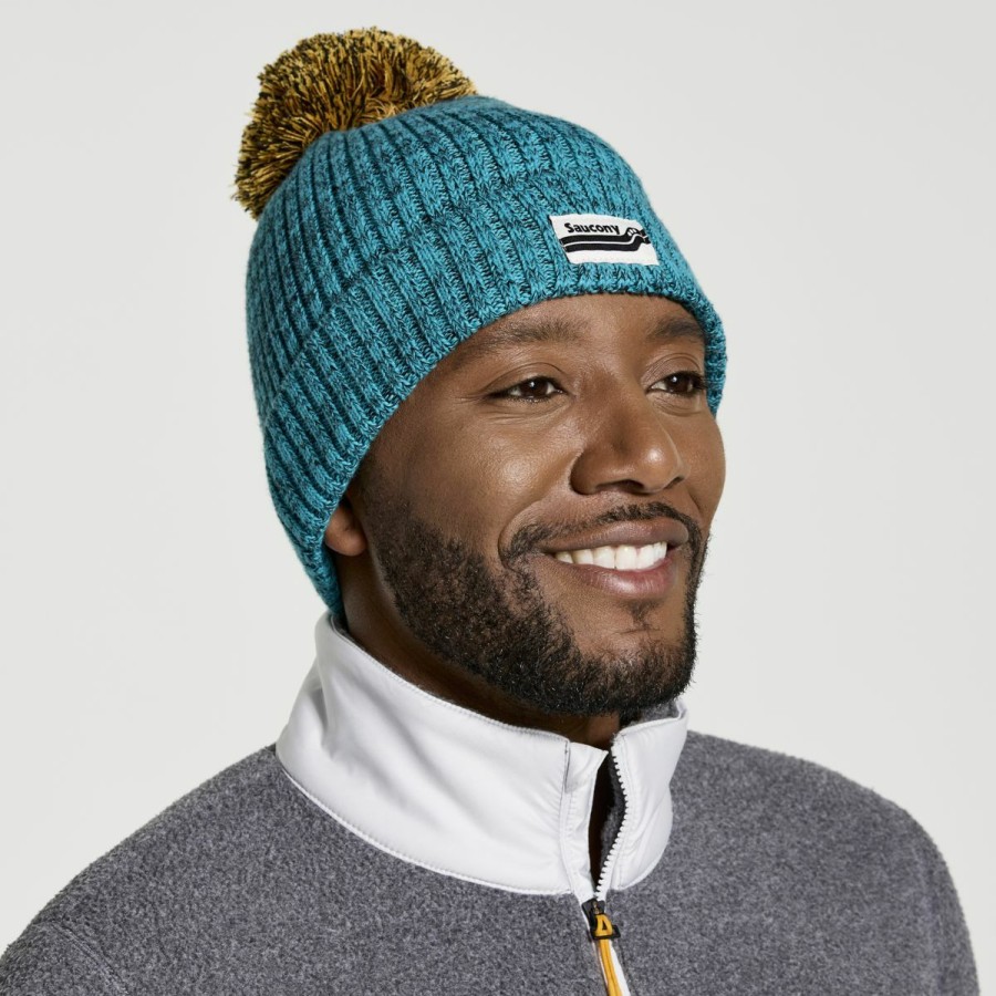 Clothing * | Saucony Tendy Style Rested Pom Beanie