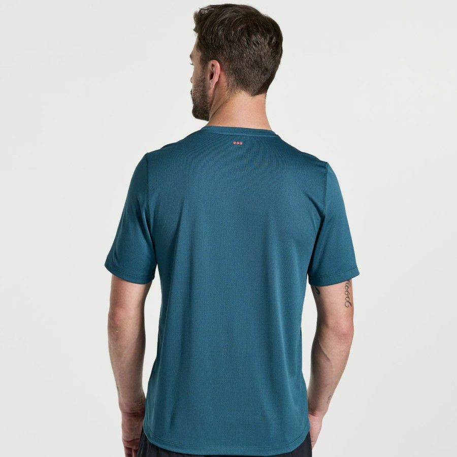 Clothing * | Saucony Cheap Online Men'S Stopwatch Short Sleeve