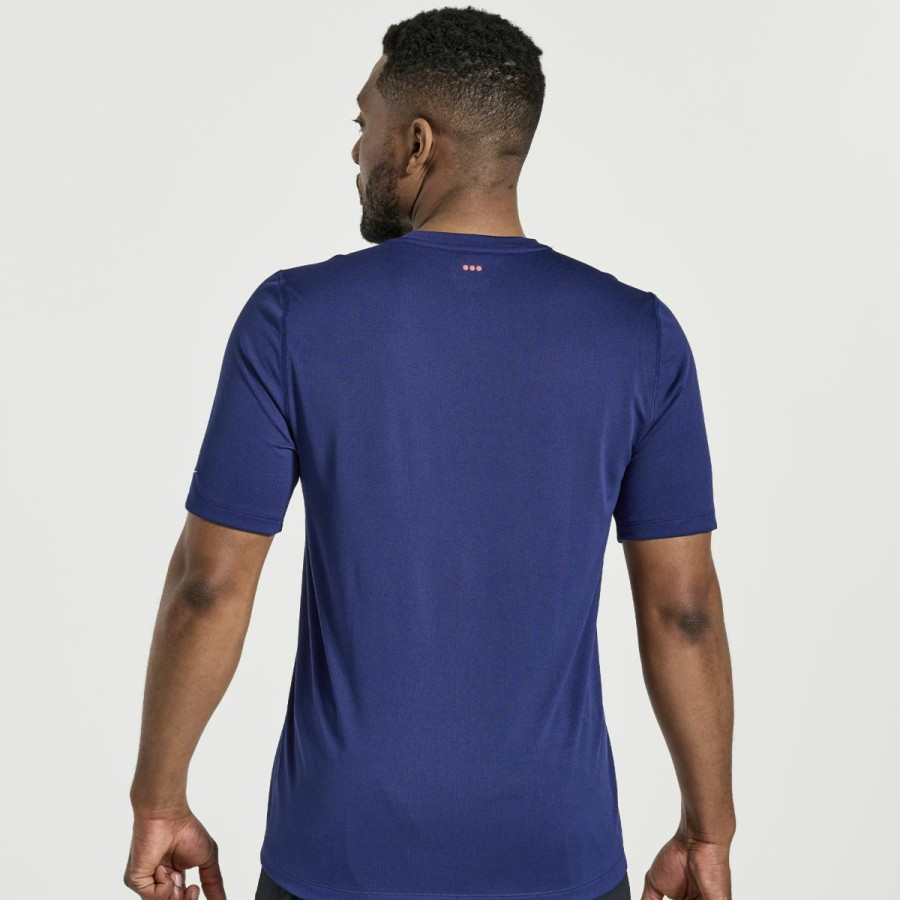 Clothing * | Saucony Less Expensive Men'S Stopwatch Graphic Short Sleeve