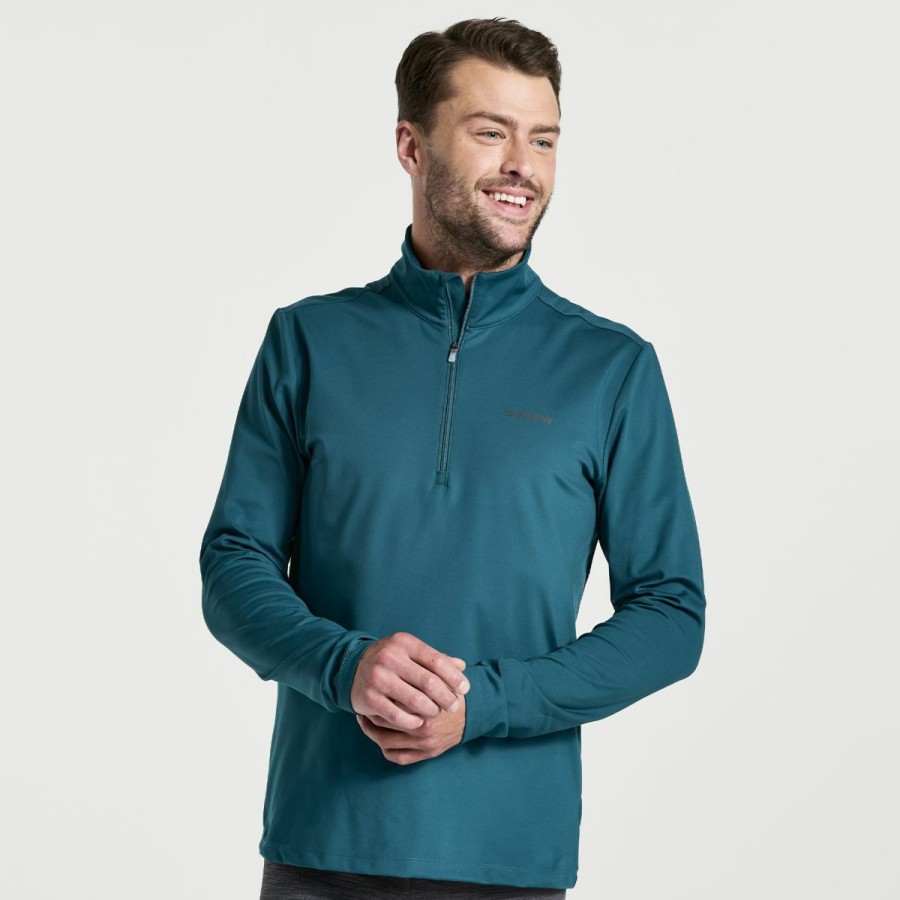 Clothing * | Saucony Less Expensive Men'S Solstice 1/4 Zip