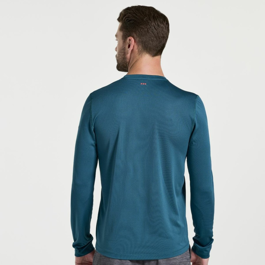 Clothing * | Saucony Attractive Men'S Stopwatch Graphic Long Sleeve