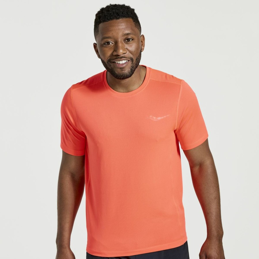 Clothing * | Saucony Featured Men'S Stopwatch Short Sleeve