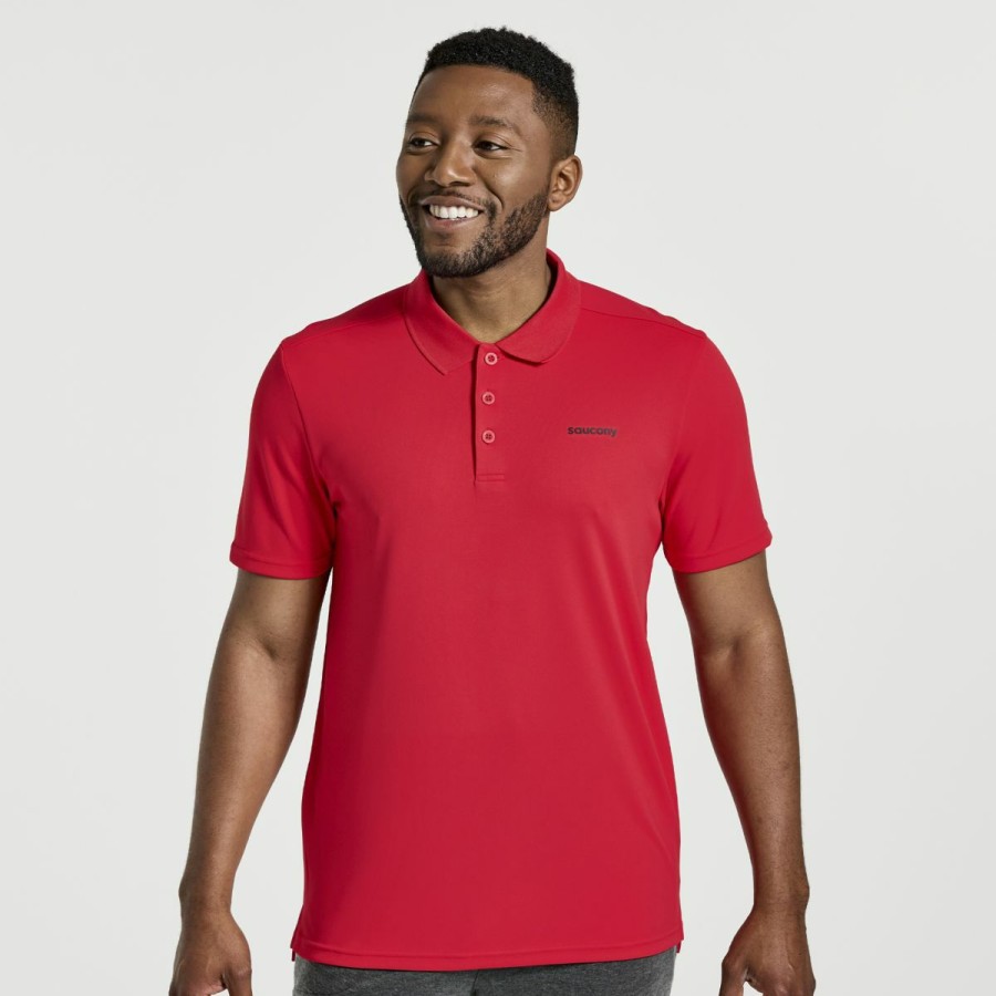 Clothing * | Attractive Men'S Saucony Polo Shirt