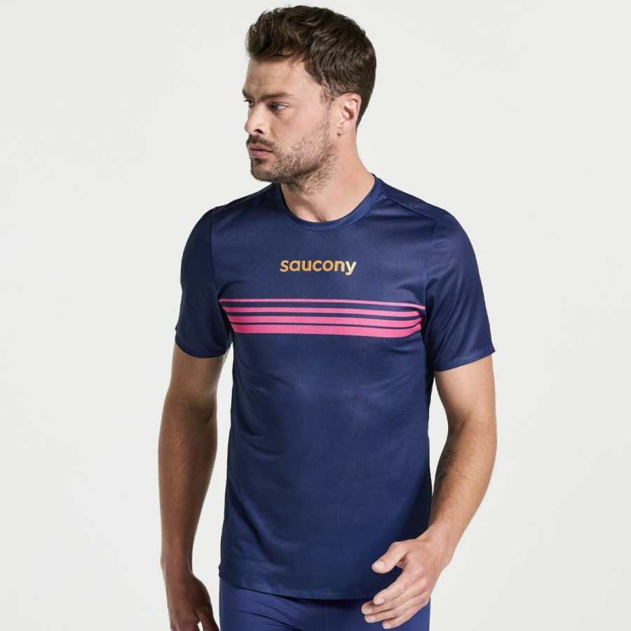 Clothing * | Saucony Best Quality Men'S Elite Short Sleeve