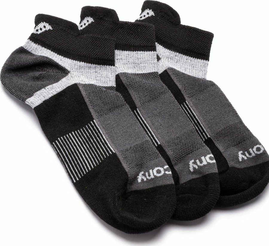 Clothing * | Saucony Less Expensive Inferno No Show Tab 3-Pack Socks