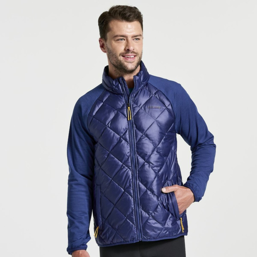 Clothing * | Saucony Attractive Men'S Boulder Oysterpuff Jacket