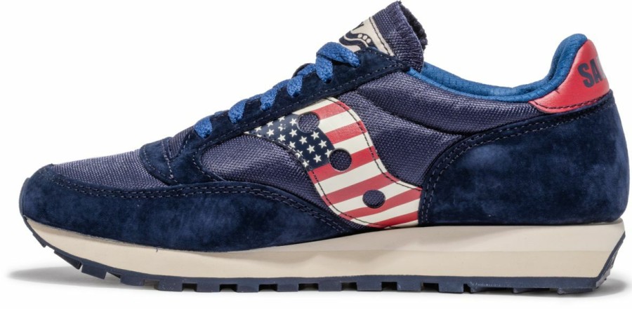 Shoes * | Saucony Lower Prices Men'S Stars & Stripes Jazz 81