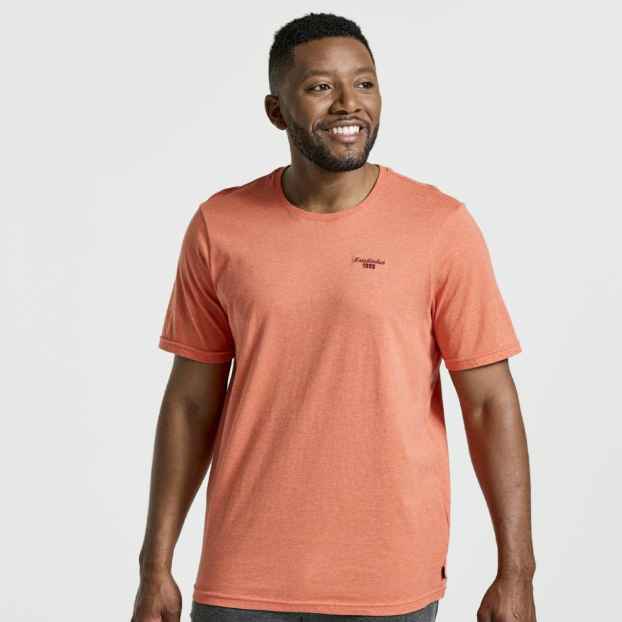 Clothing * | Saucony Featured Men'S Rested T-Shirt