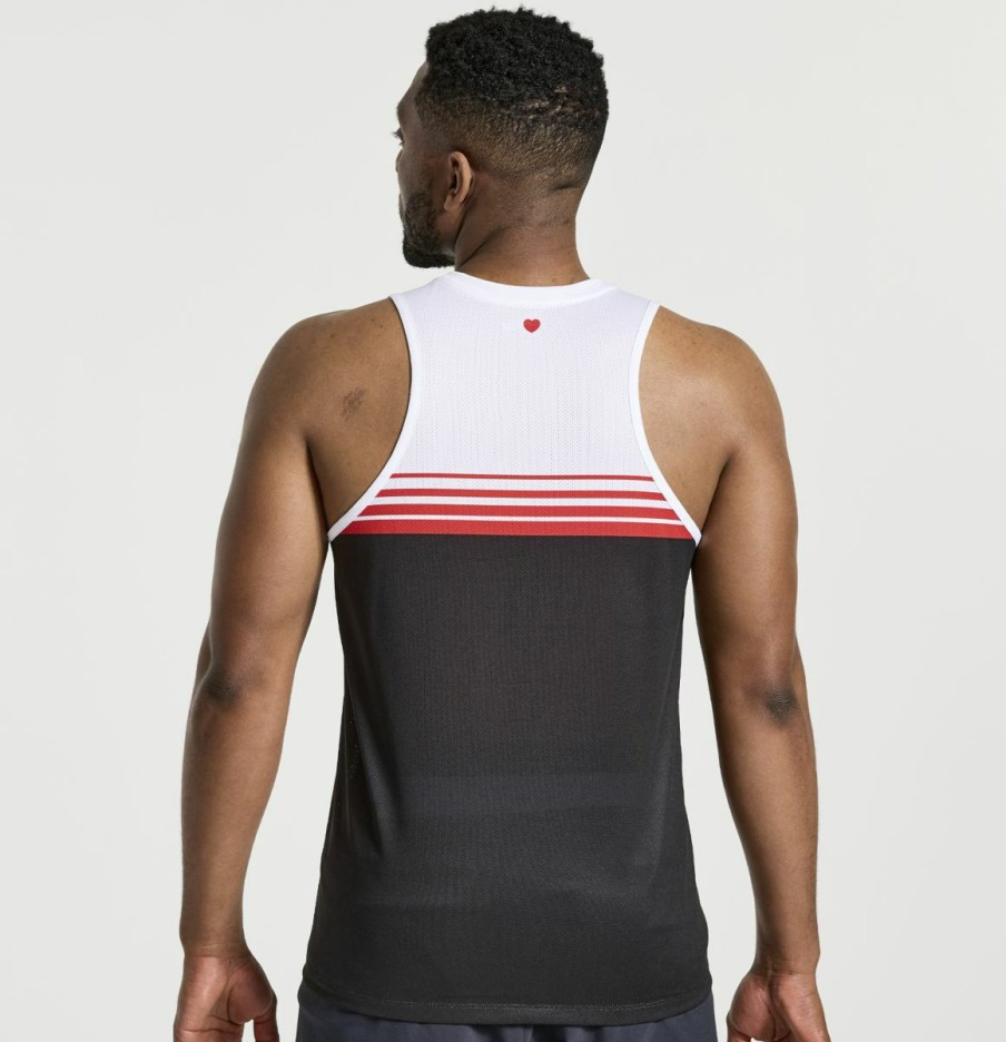 Clothing * | Saucony Less Expensive Men'S Nyc Stopwatch Singlet