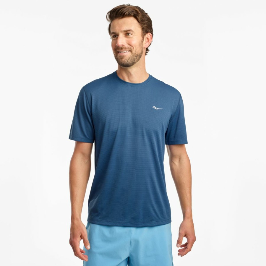 Clothing * | Saucony Wholesale Men'S Stopwatch Short Sleeve